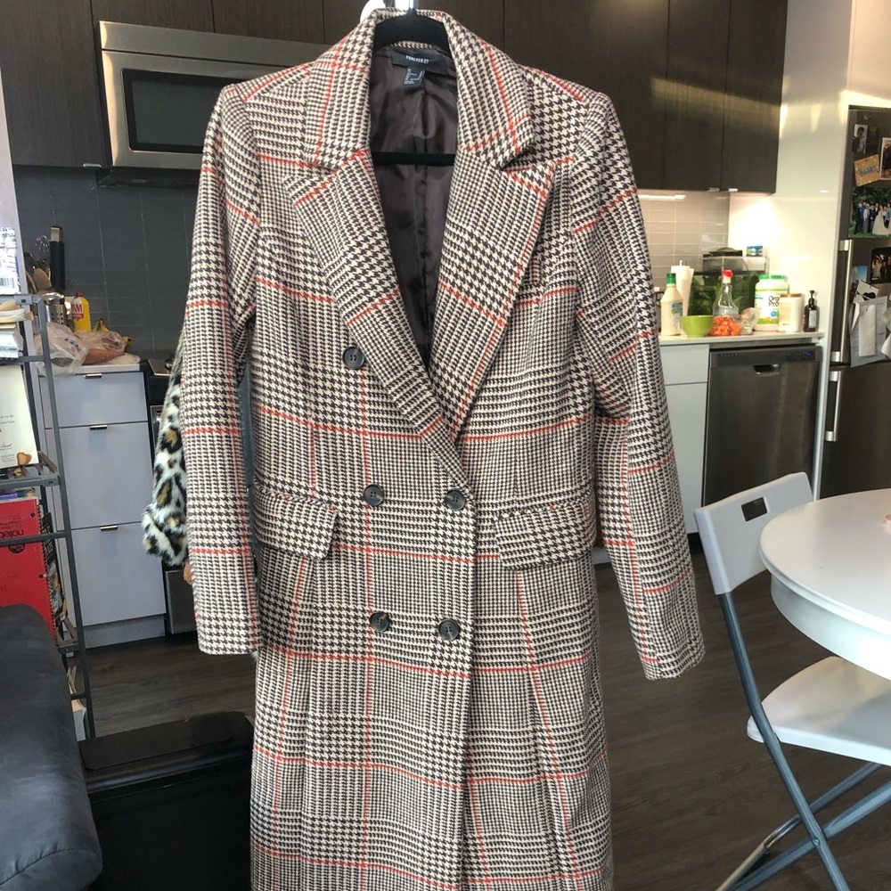 50% off through Friday! F21 Tweed Trench jacket